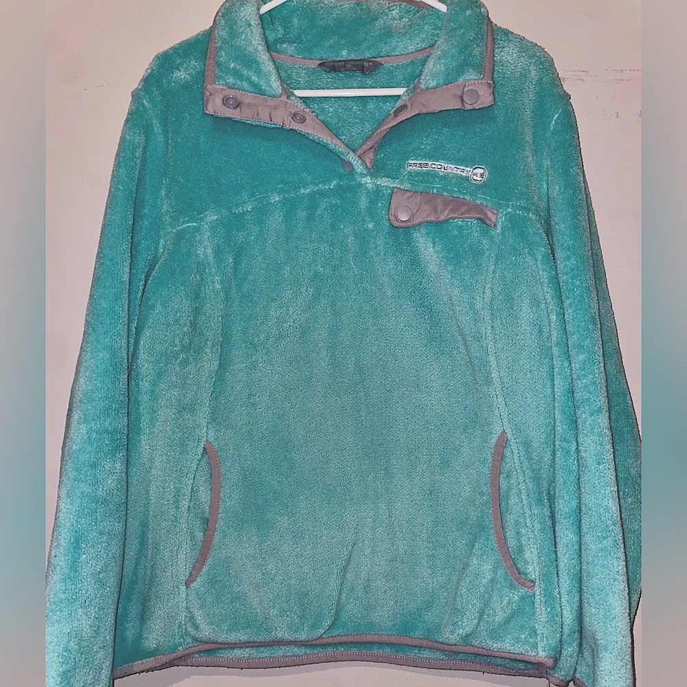 Teal/Aqua Free Country Fleece Pullover